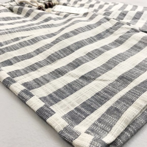 FASHION Brand Striped Bermuda Shorts M/L NWT Textured Cotton Pockets - Picture 3 of 8